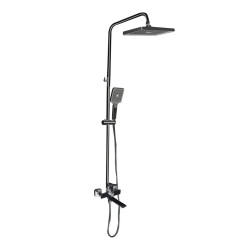 Душова система універсальна Qtap Presto на три споживача (з виливом) QTPRE111GRP45585 Graphite